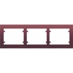 Marco de 3 elementos horizontal ROJO RUBÍ BJC IRIS 18003-RR