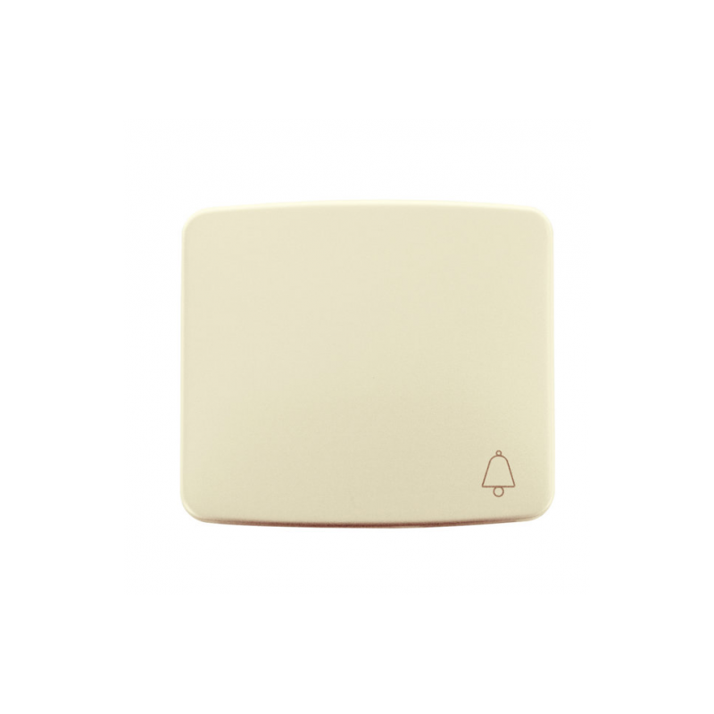 TECLA PULSADOR TIMBRE SERIE ARCO BLANCO MARFIL 8204 BM