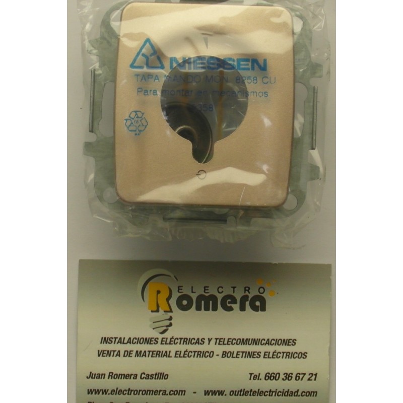 TAPA MANDO MONO SERIE ARCO COBRE 8258 CU