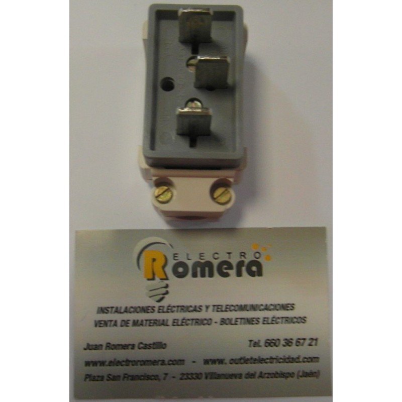 CLAVIJA TRIPOLAR 16A 380V BLANCO 3020-B