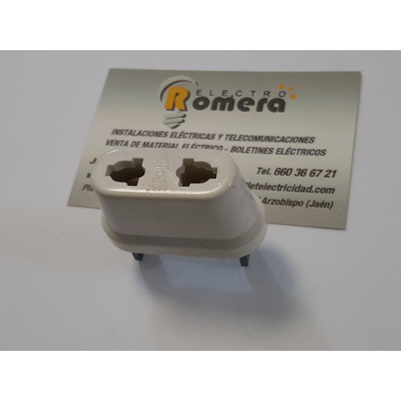 ADAPTADOR CLAVIJA METROPOLIS A ENCHUFE EUROPEO 10A 250V