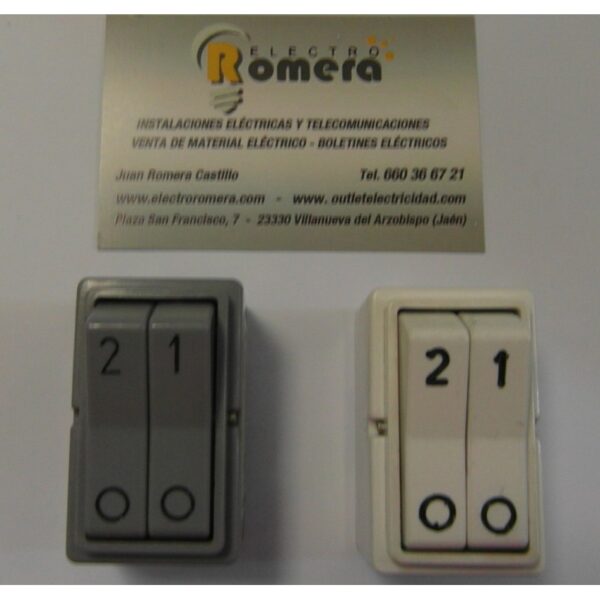 INTERRUPTOR DOBLE MANDO EUNEA 3004 B. 16V. 380V 1 INTERRUPTOR DOBLE MANDO EUNEA 3004 B. 16V. 380V