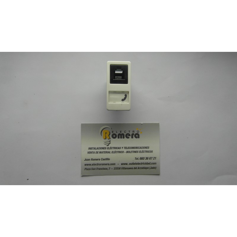 Toma teléfono 6 cont., RJ12 conexión por tornillo 2117.6 BA