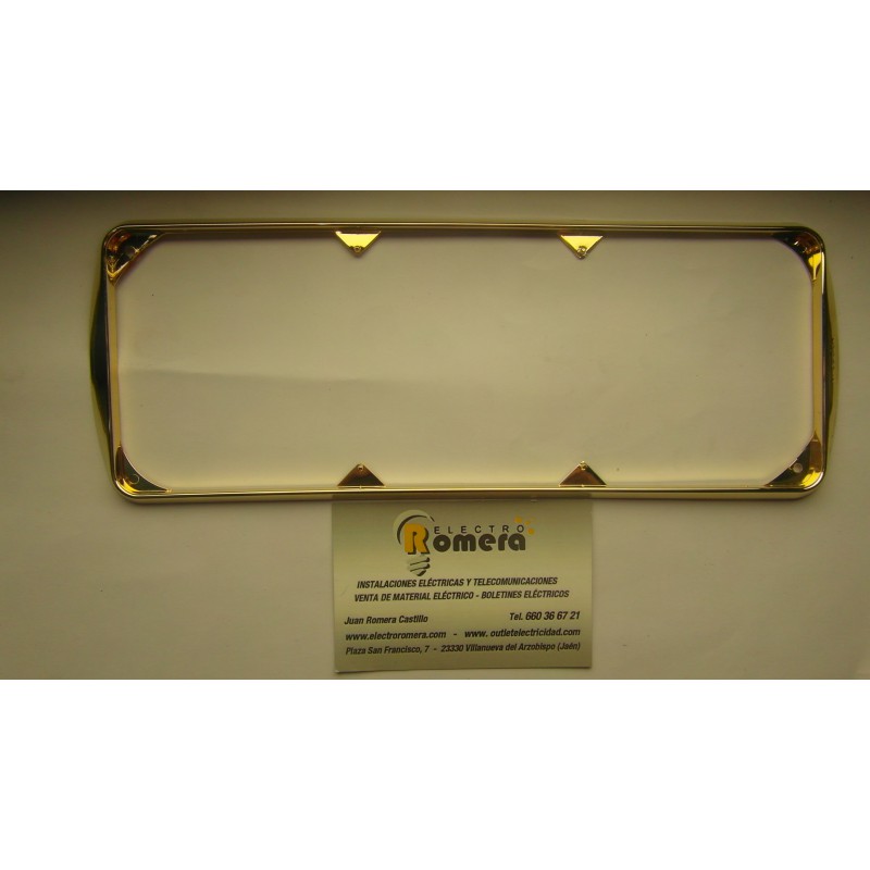 Embellecedor para marco 3 color oro stylo 3 Marco embellecedor 089x239mm