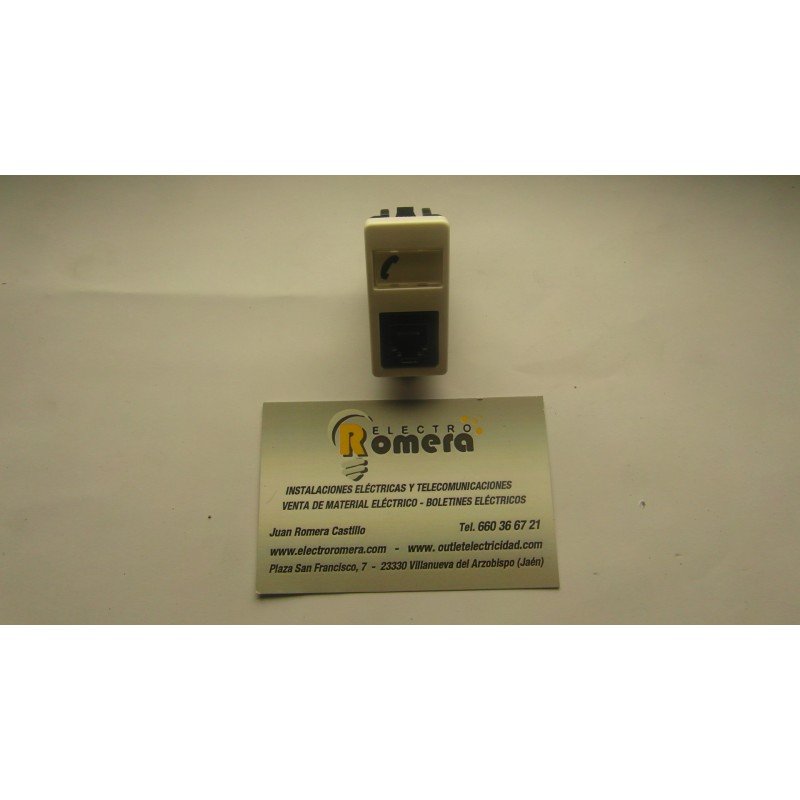 TOMA DE TELEFONO 4C BLANCO ALPINO STYLO