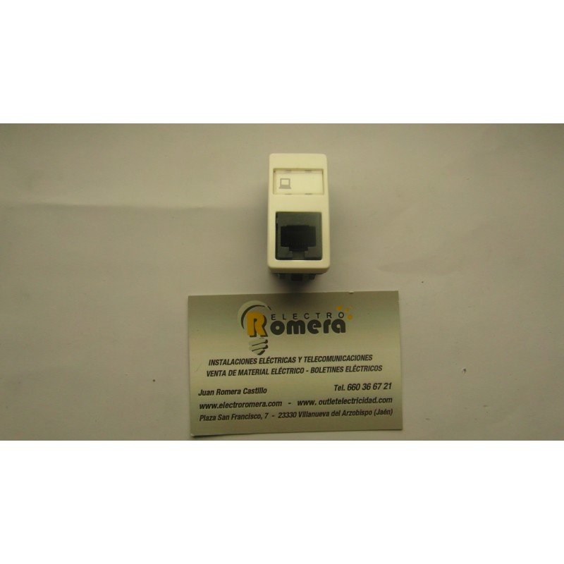 TOMA RJ 45 8C BLANCO ALPINO STYLO