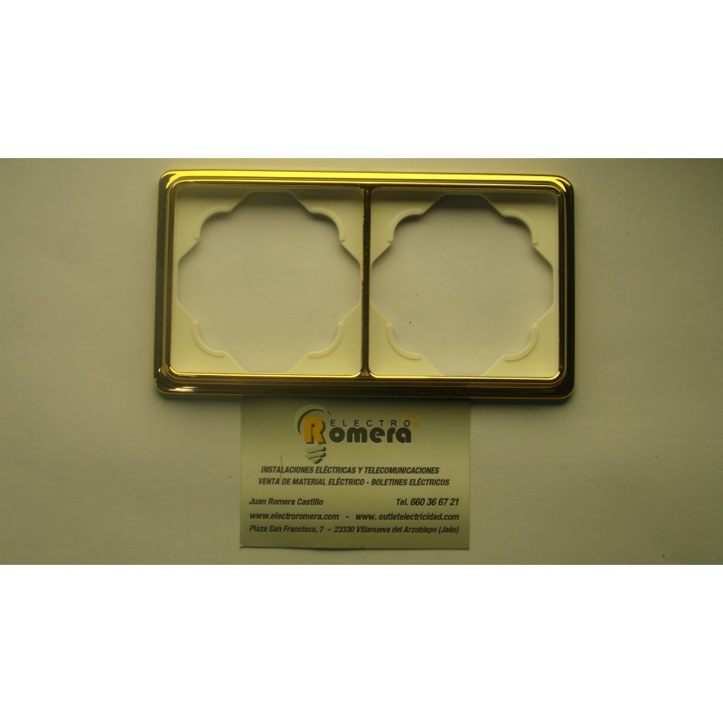MARCO 2 ELEMENTOS SERIE TRAZO ORO