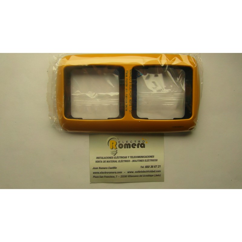 MARCO 2 ELEMENTOS HORIZONTALES GARBANZO TOSTADO SERIE ARCO