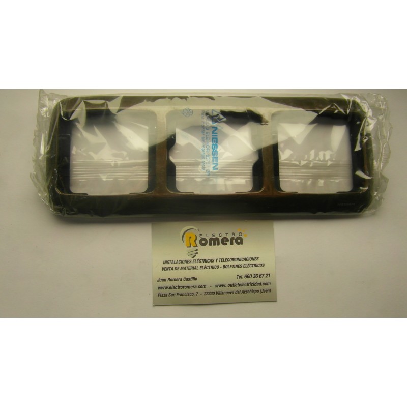 MARCO 3 ELEMENTOS SERIE ARCO BRONCE