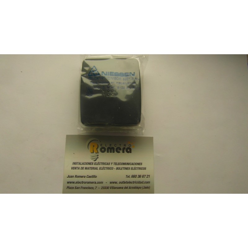 TECLA NTERRUPTOR CONMUTADOR CRUZAMIENTO SERIE ARCO NEGRO ANTRACITA VISOR 8201.3 AN