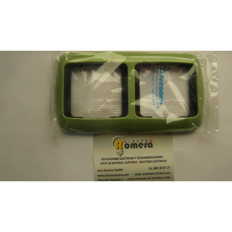 MARCO 2 ELEMENTOS HORIZONTAL SERIE ARCO VERDE PISTACHO