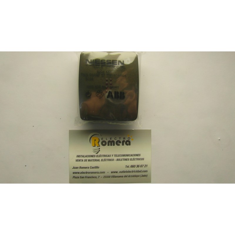 TECLA PULSADOR LUZ SERIE ARCO BRONCE 8204.4 BR