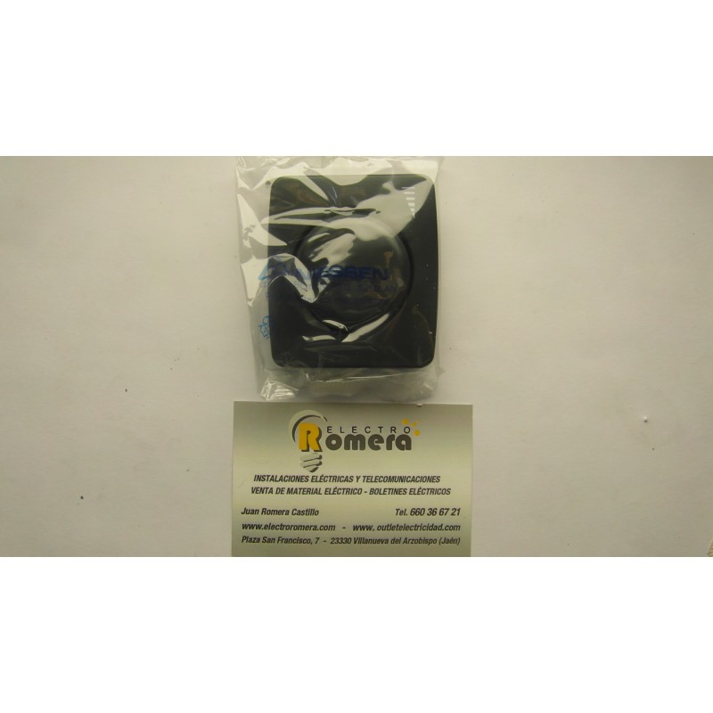 TAPA MAS BOTON REGULADOR DE INTENSIDAD SERIE ANTRACITA 8260 AN