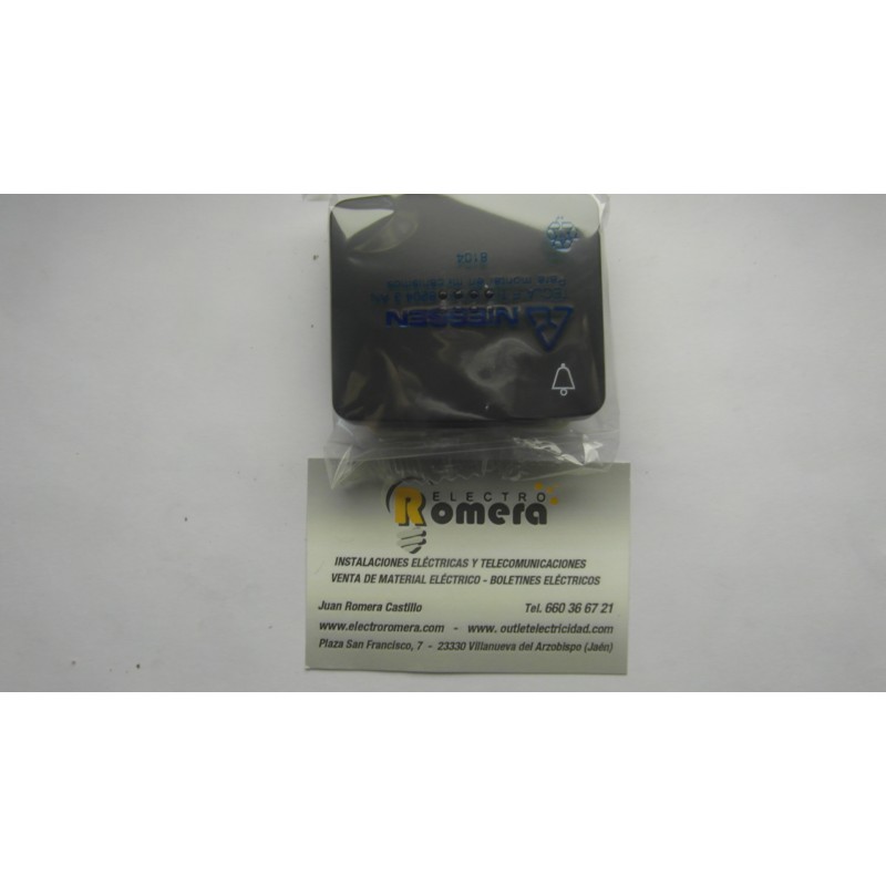 TECLA PULSADOR TIMBRE SERIE ARCO ANTRACITA 8204.3 AN