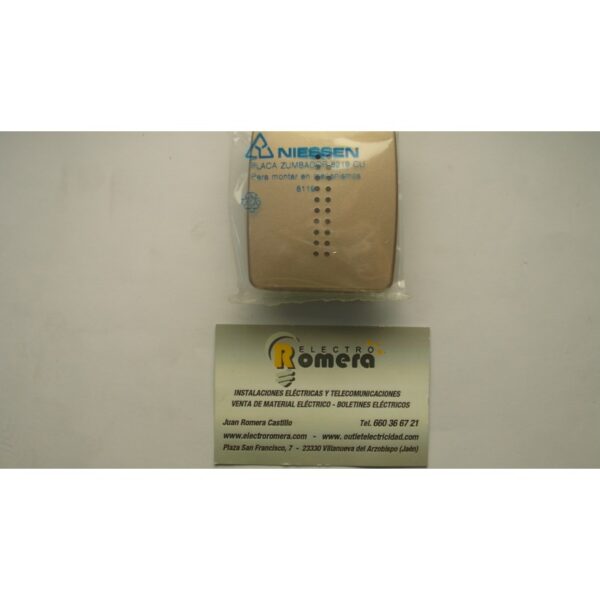 PLACA ZUMBADOR SERIE ARCO BRONCE 8219 CU