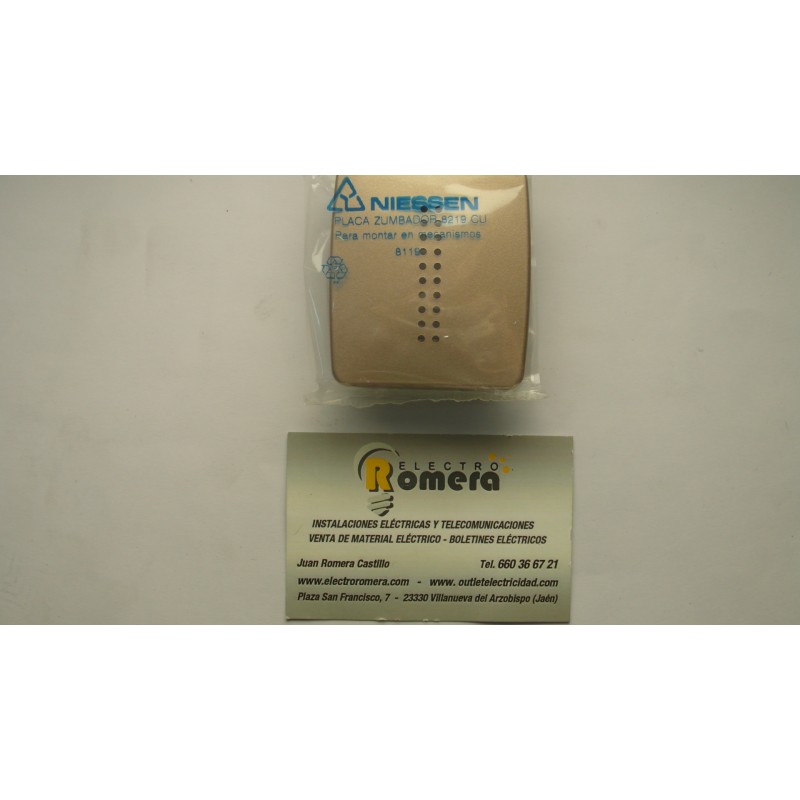 PLACA ZUMBADOR SERIE ARCO BRONCE 8219 CU