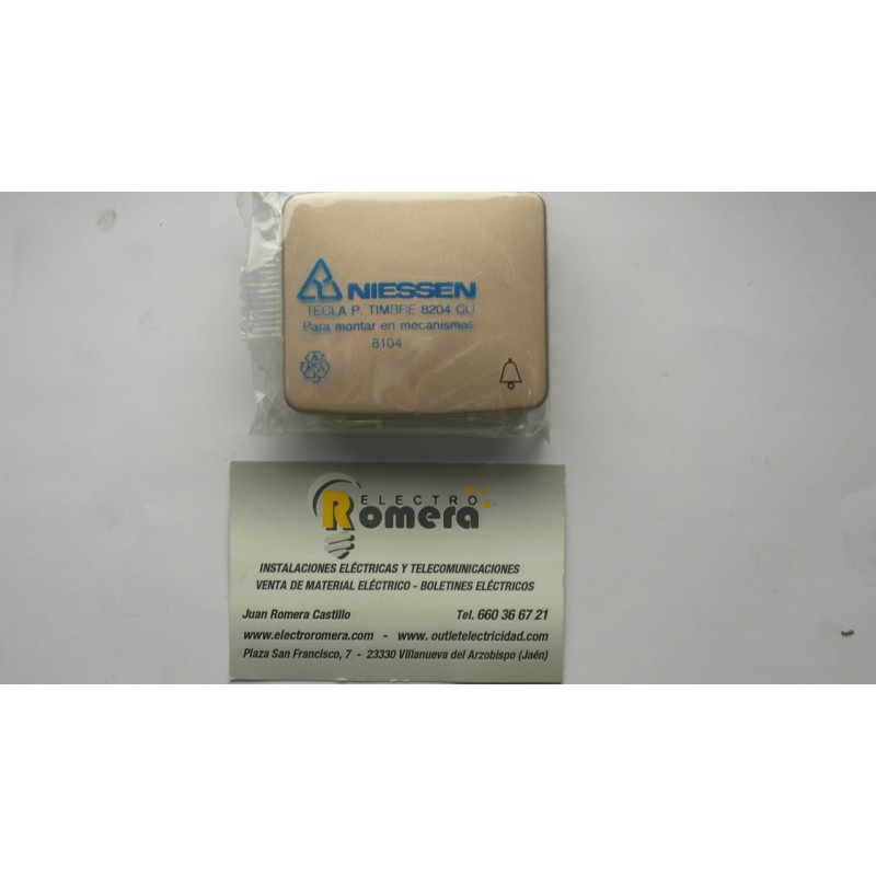 TECLA PULSADOR TIMBRE 8204 CU