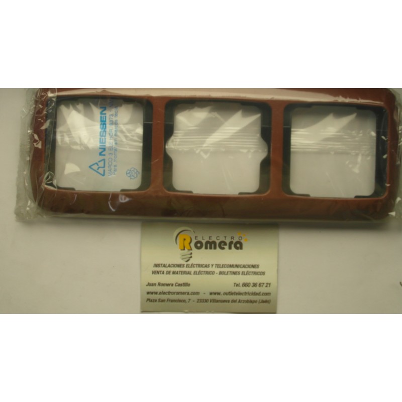 MARCO 3 ELEMENTOS HORIZONTAL ARCO NARANJA METALIZADO