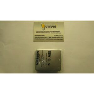 TECLA INTERRUPTOR BIPOLAR SERIE ARCO PLATA MATE 8201.2 PM