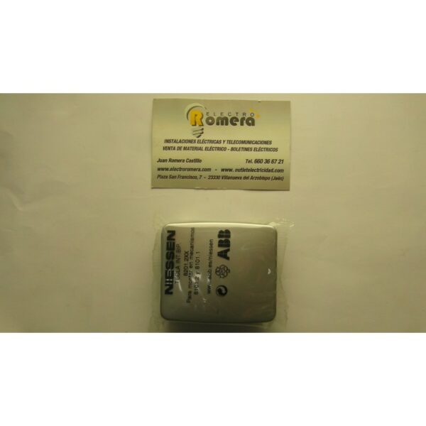 TECLA INTERRUPTOR BIPOLAR SERIE ARCO PLATA MATE 8201.2 PM