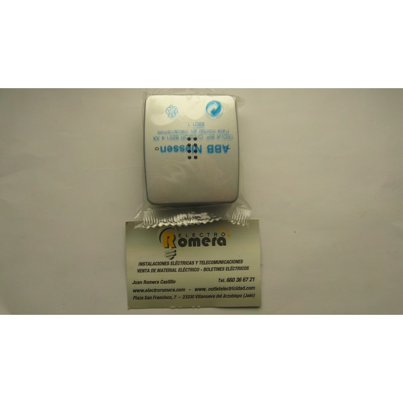 TECLA INTERRUPTOR-CONMUTADOR CRUZAMIENTO CON VISOR SERIE ARCO PLATA 8201.3 PM