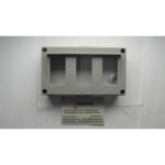 TAPA SUPERFICIE PARA 3 MECANISMOS COLOR GRIS