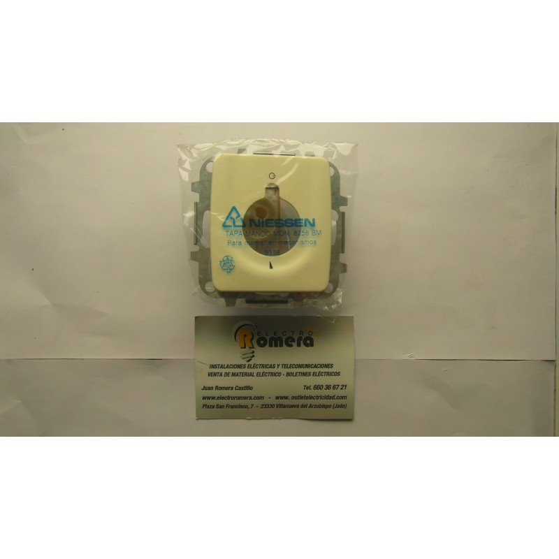 TAPA MANDO MONO SERIE ARCO BLANCO MARFIL 8258 BM