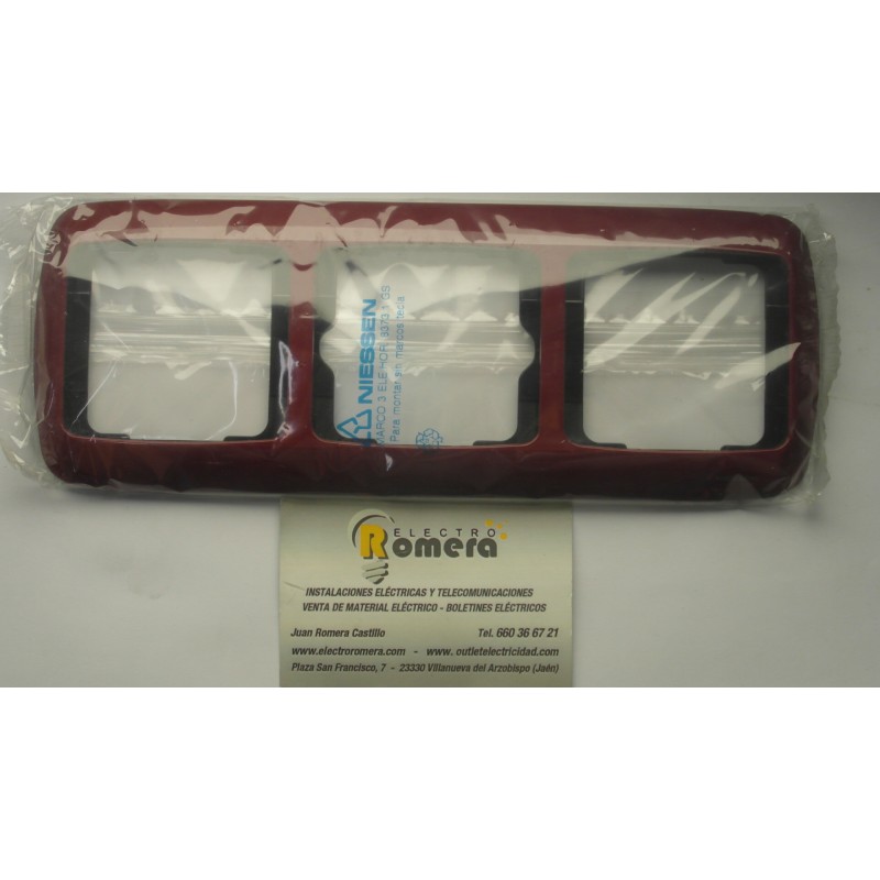 MARCO 3 ELEMENTOS HORIZONTAL SERIE ARCO GRAMATE SOLIDO