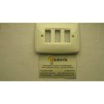 PLACA 3 ELEMENTOS BJC ESTRELLA TELEVISION BLANCO