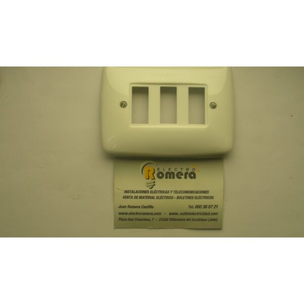 PLACA 3 ELEMENTOS BJC ESTRELLA TELEVISION BLANCO 1 PLACA 3 ELEMENTOS BJC ESTRELLA TELEVISION BLANCO