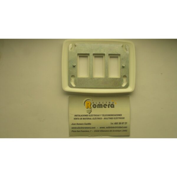 PLACA 3 ELEMENTOS BJC ESTRELLA TELEVISION BLANCO 3 PLACA 3 ELEMENTOS BJC ESTRELLA TELEVISION BLANCO