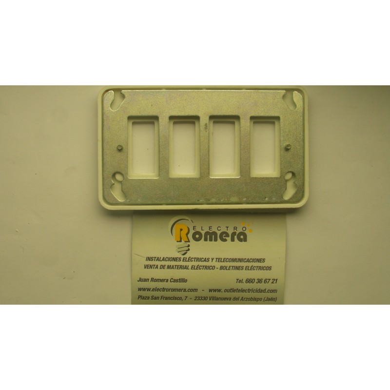 PLACA 4 ELEMENTOS BLANCO 475 B