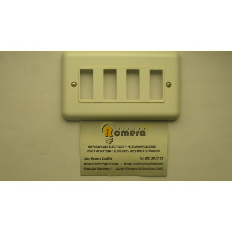 PLACA 4 ELEMENTOS BLANCO 475 B