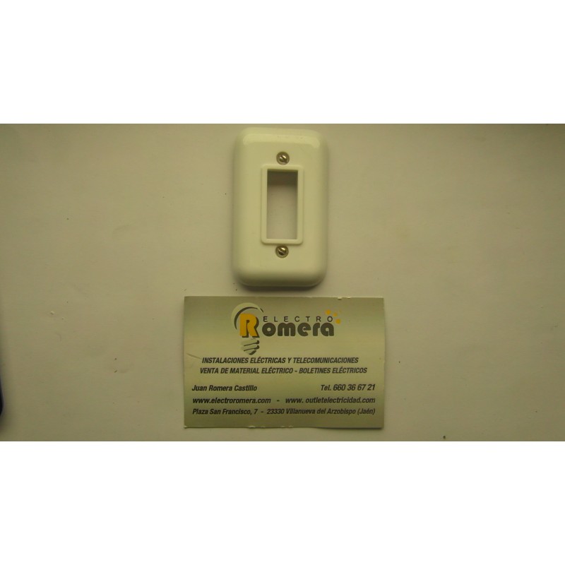 PLACA 1 ELEMENTO BLANCO