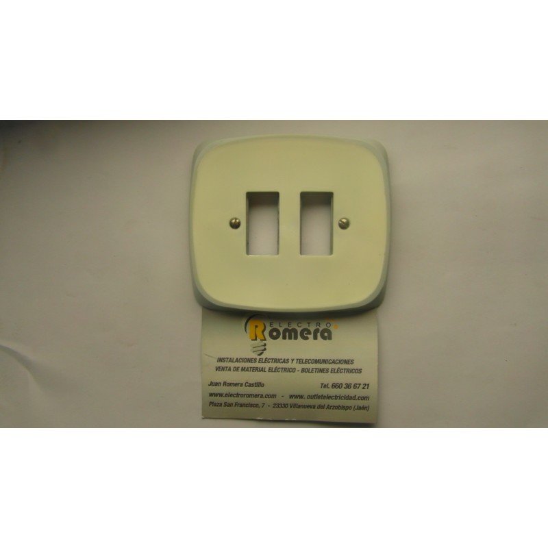 TAPA BICOLOR PARA 2 ELEMENTOS Niessen