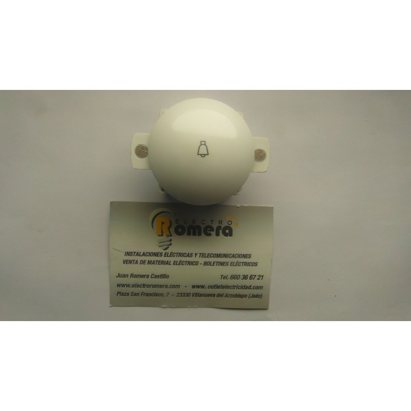 PULSADOR TIMBRE BLANCO