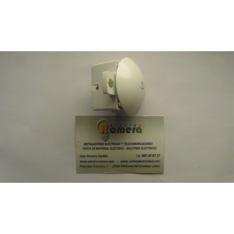 PULSADOR TIMBRE BLANCO 5 PULSADOR TIMBRE BLANCO