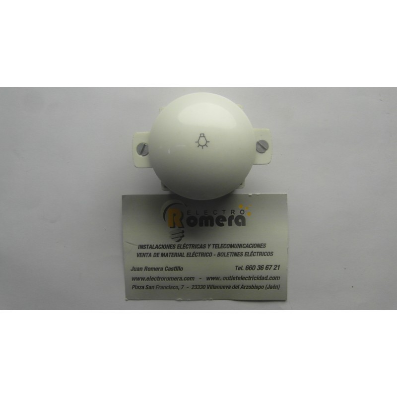 PULSADOR LUZ BLANCO ESFERICO