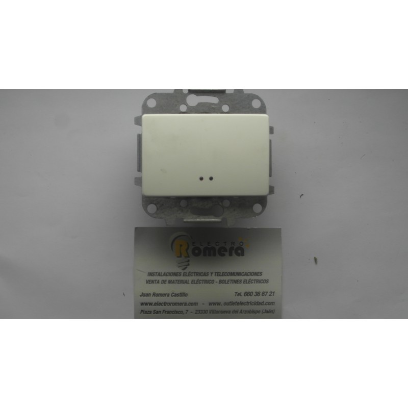 INTERRUPTOR MONOPOLAR CON VISOR SERIE SIGNO BLANCO ALPINO 2301.3 BA