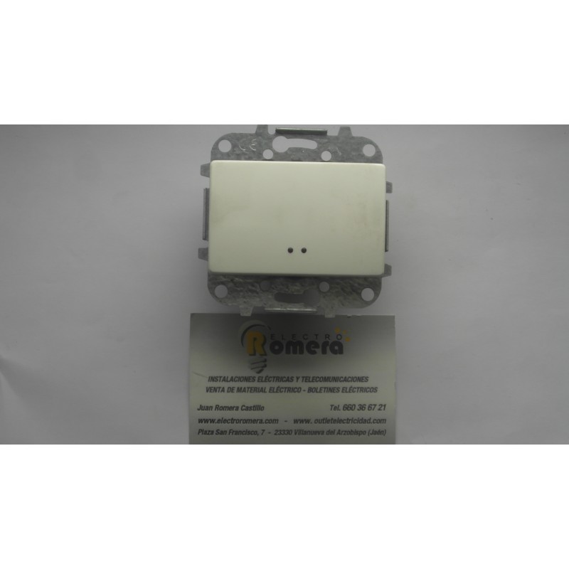 CONMUTADOR DE CRUCE CON VISOR 10A 250V SERIE SIGNO BLANCO ALPINO