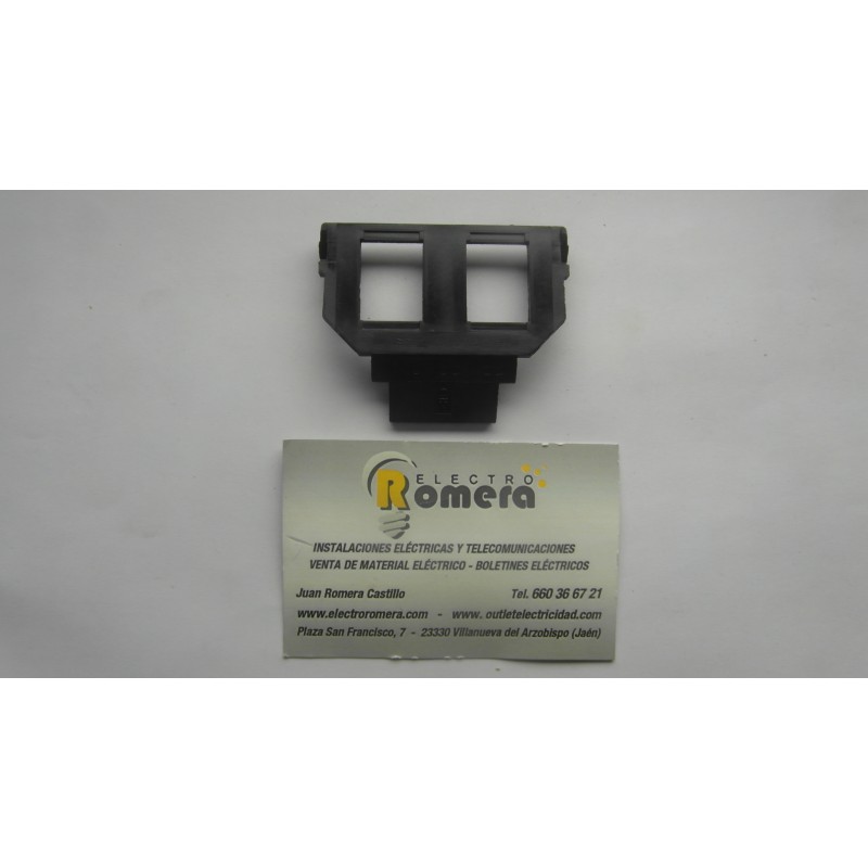 CONECTOR INFORMATICO SOPORTE 2X RJ45 AMP MECANISMOS SERIE DE LUJO