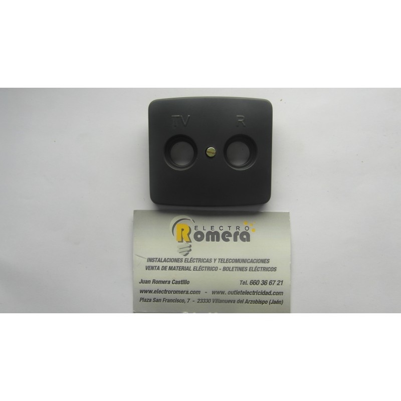 PLACA TOMA TV SERIE ARCO ANTRACITA 8250 AN