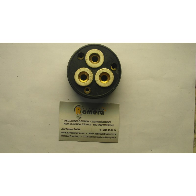 BASE CAUCHO DE AISLAMIENTO DE PORCELANA CLAVIJAS 2X30 CAUCHO METAL