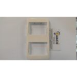 PLACA 2 ELEMENTOS VERTICAL SERIE SIGNO BLANCO 2372 BA