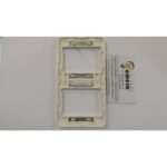 PLACA 2 ELEMENTOS VERTICAL SERIE SIGNO BLANCO 2372 BA