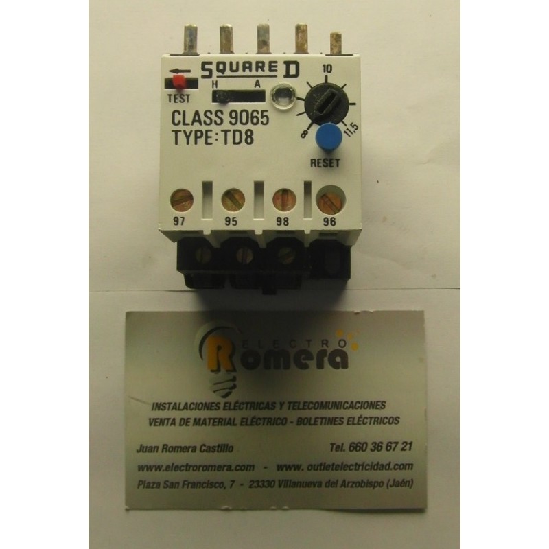 RELE TERMICO CLASS SCUARED 8A A11.5 A