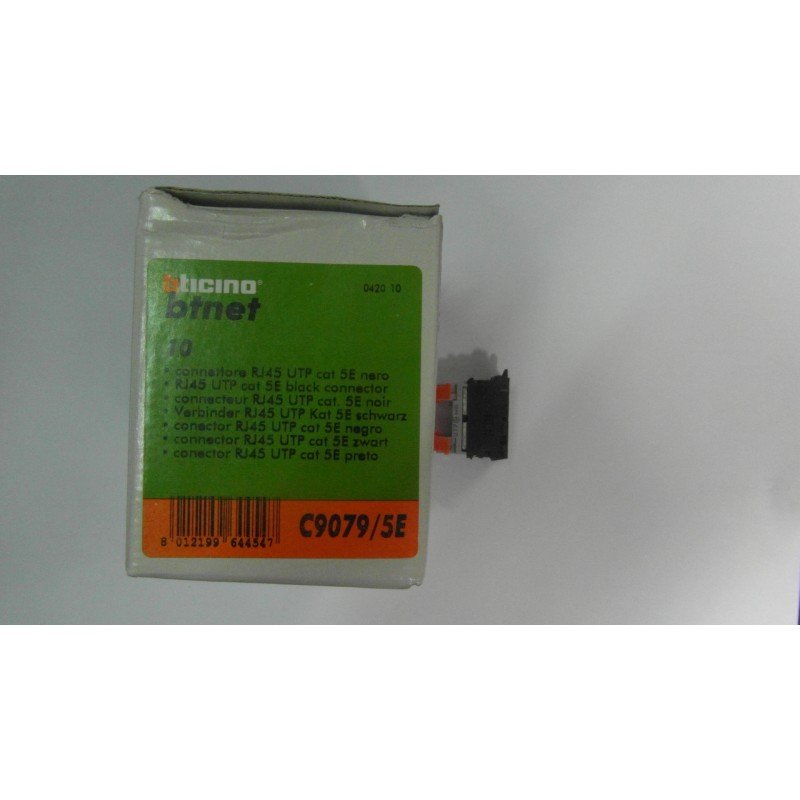 CONECTOR RJ 45 UTP CAT 5E NEGRO BITICINO 3 CONECTOR RJ 45 UTP CAT 5E NEGRO BITICINO