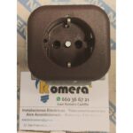 ENCHUFE SCHUKO 2P+TT CON TAPA MARRON NIESSEN LX 7388