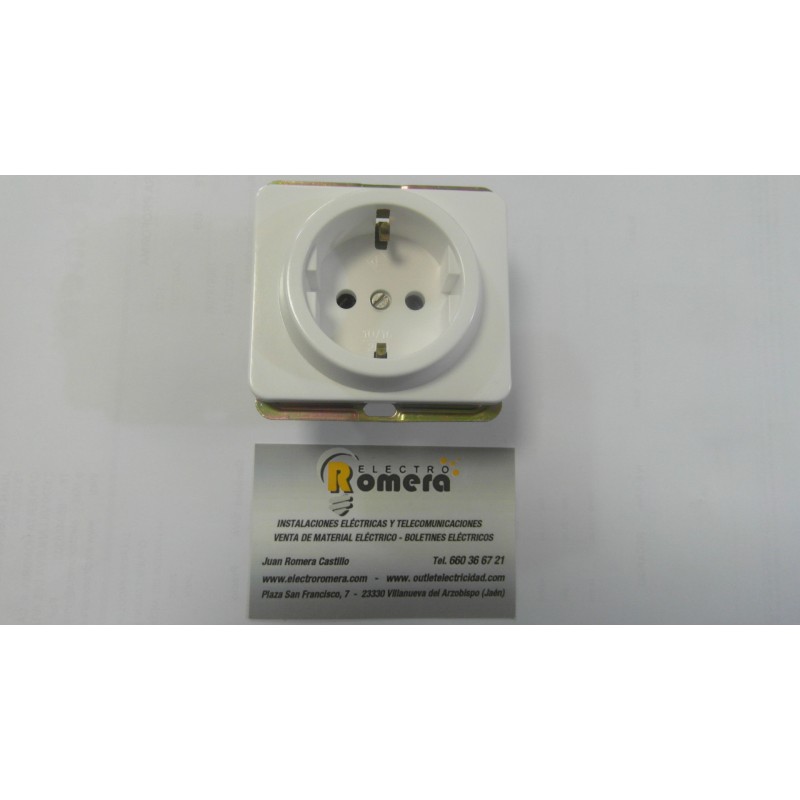 BASE ENCHUFE SHUKO BLANCO K-137/5