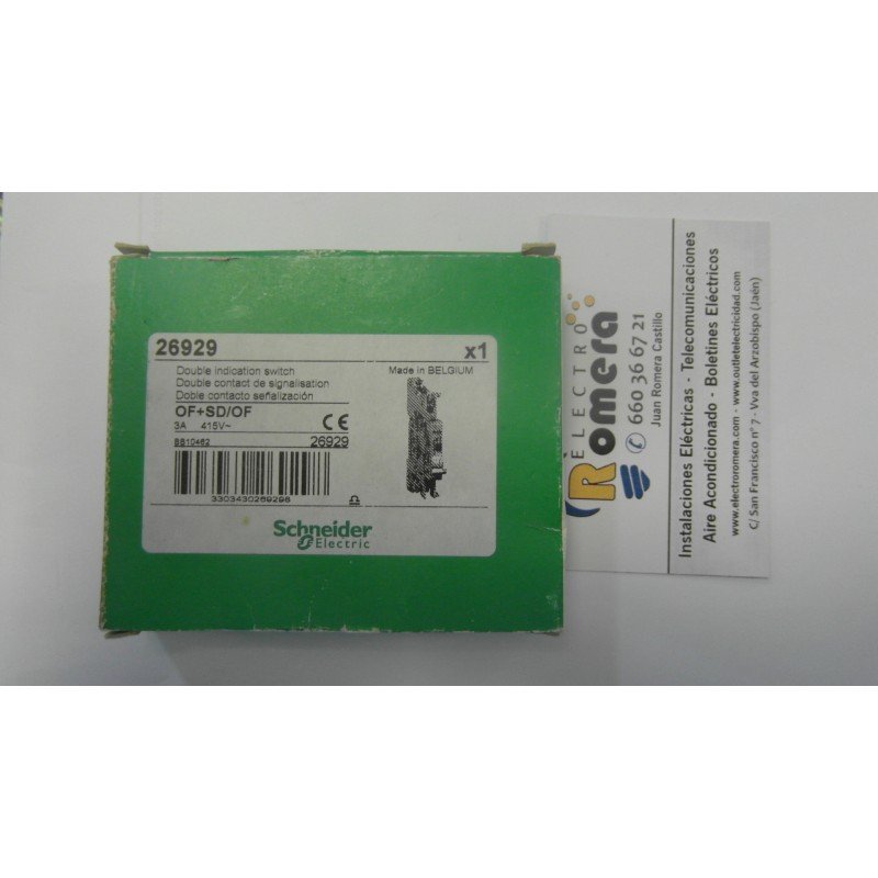 DOBLE CONTACTO DE SEÑALIZACIÓN  OF+SD/OF 3A 415V+-SCHNEIDER ELECTRIC